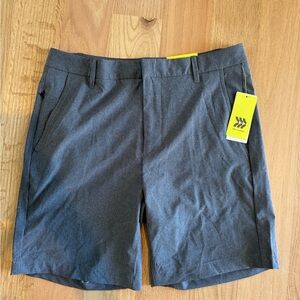 All In Motion Heather Gray Men’s Golf Shorts 32 NWT